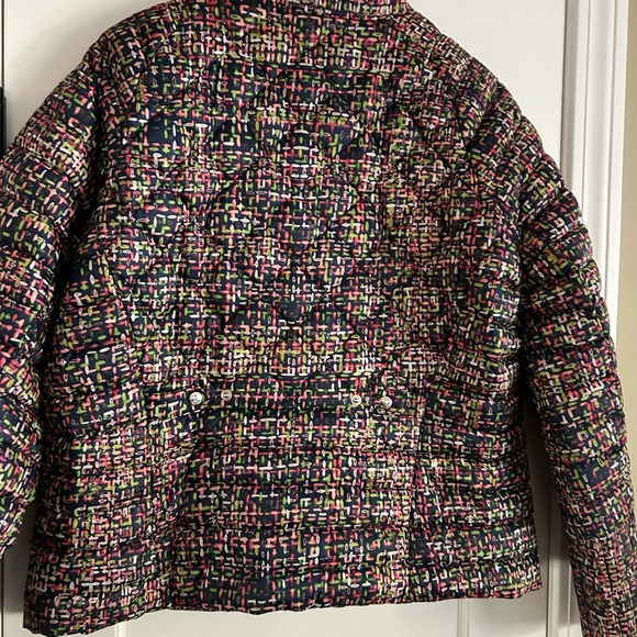 Down jacket,Large,LandsEnd brand,zipper & snap closures,side and inside pockets - Picture 6 of 9